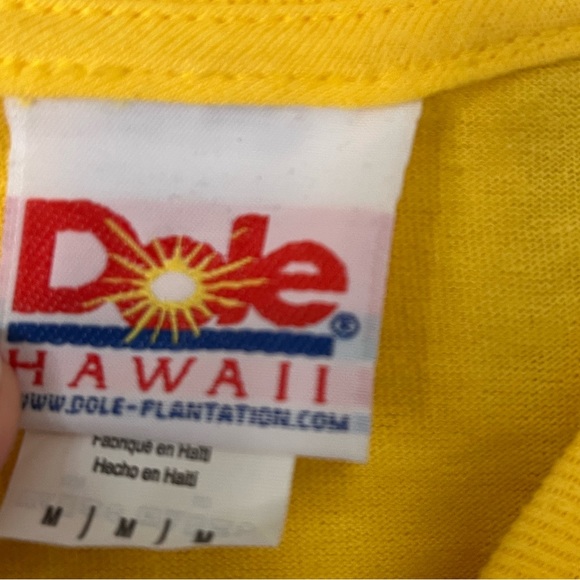 Yellow dole plantation t shirt - Picture 3 of 4